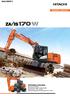 ZAXIS-5 KOPARKA KOŁOWA : ZX170W-5B : 122 (164 KM)