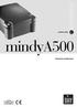 control units mindya500 Instrukcja instalowania