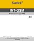 INT-GSM. Wersja oprogramowania 1.00 int-gsm_pl 07/18