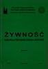 POLSKIE TOWARZYSTWO TECHNOLOGÓW ŻYWNOŚCI WYDAWCA ODDZIAŁ MAŁOPOLSKI ŻYWNOŚĆ NAUKA. TECHNOLOGIA. JAKOŚĆ. Suplement. Nr 3(20) Kraków 1999 Rok 6