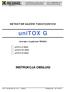 unitox G INSTRUKCJA OBSŁUGI DETEKTOR GAZÓW TOKSYCZNYCH (wersja z wyjściem RS485) unitox G /E /RS485 unitox G /PP /RS485 unitox G /IR /RS485