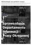 Sprawozdanie Departamentu Informacji i Prasy Okręgowej