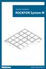 System montażu. ROCKFON System M. max 1200 mm dościany. max 450 mm mm mm