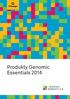 Produkty Genomic Essentials 2014