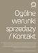 Ogólne warunki sprzedaży / Kontakt