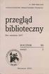 przegląd bi blio tecz ny