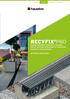 RECYFIX PRO. System odwodnień wykonany z wysokiej jakości tworzywa sztucznego do zastosowań domowych i komercyjnych. WYDANIE