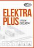 Elektra ELEKTRA PLUS KATALOG PRODUKTÓW. Ważny od dnia ŁĄCZNIKI CIĘGNOWE. dzwonkowe