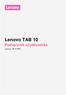 Lenovo TAB 10 Podręcznik użytkownika