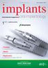 implants wydanie polskie Praktyka Innowacyjne terapie Opinie Wydarzenia X Jubileuszowy Kongres OSIS-EDI
