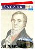 Już 70 lat! Ż A C Z E K. A czas płynie płynie jak wody wielka rzeka Cz. Miłosz. Nr 5/2018