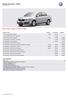 Passat Limousine - cennik rok modelowy 2011