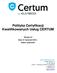 Polityka Certyfikacji Kwalifikowanych Usług CERTUM