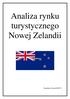 Analiza rynku turystycznego Nowej Zelandii