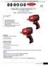 ½ & ¾ AIR IMPACT WRENCH MODEL: FACHOWIEC KOD: 6228/1/2' I