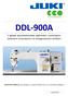 DDL-900A 1-igłowe wysokoobrotowe stębnówki z zamkniętym systemem smarowania i ze zintegrowanym silnikiem