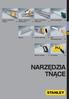 NARZĘDZIA TNĄCE. Noże z ostrzem stałym 65. Noże z ostrzem łamanym 70. Noże z ostrzem chowanym 67. Noże specjalne 73.