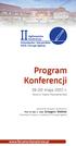 Program Konferencji maja 2017 r.   Ossa k. Rawy Mazowieckiej