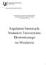 Regulamin Samorządu Studentów Uniwersytetu Ekonomicznego we Wrocławiu