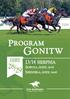 SPIS GONITW 28 DZIEŃ 13 SIERPNIA Gonitwa międzynarodowa eksterierowa dla 3-letnich koni czystej krwi arabskiej I grupy.