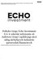 Polityka Grupy Echo Investment S.A. w zakresie nabywania od Audytora Grupy i spółek jego sieci usług niebędących badaniem sprawozdań finansowych