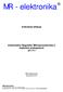 MR - elektronika. Instrukcja obsługi. Uniwersalny Regulator Mikroprocesorowy z wyjściem analogowym ST-711. MR-elektronika Warszawa 2013