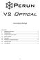 V2 Optical. Instrukcja obsługi