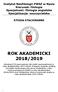 ROK AKADEMICKI 2018/2019