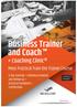 BUSINESS TRAINER & COACH - Oferta szkolenia WITAJ!