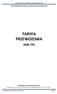 Taryfa Przewozowa Koleje Wielkopolskie (KW-TP) Koleje Wielkopolskie spółka z ograniczoną odpowiedzialnością TARYFA PRZEWOZOWA (KW-TP)