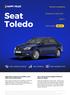 Seat Toledo. Stawka za kilometr. gr/km. Rata stała. 651 zł. Płać tyle, ile wyjeździsz!