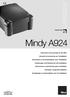Mindy A924. control unit. Instructions and warnings for the fitter. Istruzioni ed avvertenze per l installatore