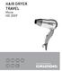 HAIR DRYER TRAVEL Move HD 2509