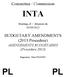 Committee / Commission INTA. Meeting of / Réunion du 03/09/2012. BUDGETARY AMENDMENTS (2013 Procedure) AMENDEMENTS BUDGÉTAIRES (Procédure 2013)