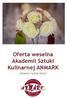Oferta weselna Akademii Sztuki Kulinarnej ANMARK