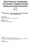 SPECYFIKACJA TECHNICZNA WYKONANIA I ODBIORU ROBÓT INSTALACJI ELEKTRYCZNYCH