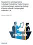 Regulamin udostępniania i obsługi Produktów Trade Finance w Internetowym systemie obsługi Klienta mbank CompanyNet mbanku S.A.