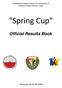 DOLNOŚLĄSKI ZWIĄZEK STRZELECTWA SPORTOWEGO WOJSKOWY KLUB SPORTOWY ŚLĄSK. Spring Cup Official Results Book