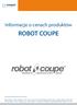 ROBOT COUPE. Informacje o cenach produktów. Obowiązuje od do