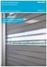 Bramy szybkobieżne ASSA ABLOY RR3000 ISO. ASSA ABLOY Entrance Systems. Połączenie wysokiej prędkości i znakomitej izolacyjności