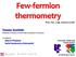Few-fermion thermometry