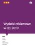 Wydatki reklamowe w Q1 2019