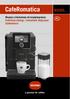 CafeRomatica NICR9.. Ekspres ciśnieniowy do kawy/espresso Instrukcja obsługi i wskazówki dotyczące użytkowania. a passion for coffee.