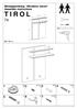 Montageanleitug / Montážny návod / Assembly instructions T I R O L 74 MN 163/14. ø35. ø6,3x11. ø8x35 x8 4. ø7x50 x3. ø3,5x25 x6